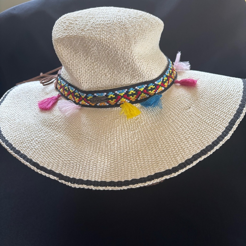 Sun N Sand Colorful Tassel Sun Hat